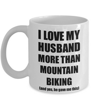 Load image into Gallery viewer, Mountain Biking Wife Mug Funny Valentine Gift Idea For My Spouse Lover From Husband Coffee Tea Cup-Coffee Mug