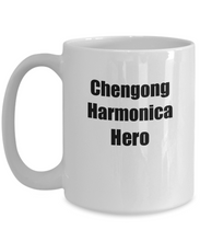 Load image into Gallery viewer, Funny Chengong Harmonica Hero Mug Musician Gift Instrument Player Gag Coffee Tea Cup-Coffee Mug