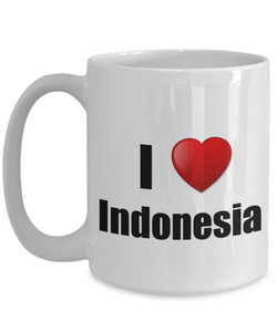 Indonesia Mug I Love Funny Gift Idea For Country Lover Pride Novelty Gag Coffee Tea Cup-Coffee Mug
