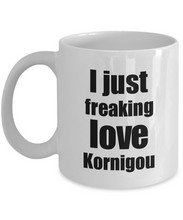 Load image into Gallery viewer, Kornigou Lover Mug I Just Freaking Love Funny Gift Idea For Foodie Coffee Tea Cup-Coffee Mug