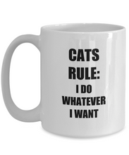 Load image into Gallery viewer, Cats Rule Mug Funny Gift Idea for Novelty Gag Coffee Tea Cup-[style]