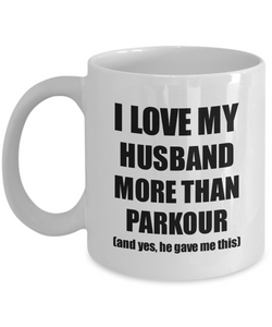 Parkour Wife Mug Funny Valentine Gift Idea For My Spouse Lover From Husband Coffee Tea Cup-Coffee Mug