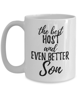 Host Son Funny Gift Idea for Child Coffee Mug The Best And Even Better Tea Cup-Coffee Mug