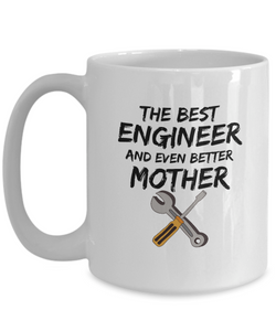 Engineer Mom Mug Best Mother Funny Gift for Mama Novelty Gag Coffee Tea Cup-Coffee Mug