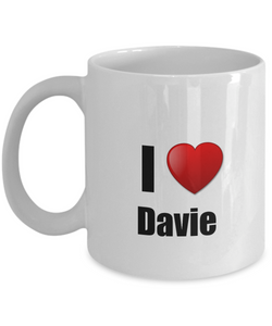 Davie Mug I Love City Lover Pride Funny Gift Idea for Novelty Gag Coffee Tea Cup-Coffee Mug
