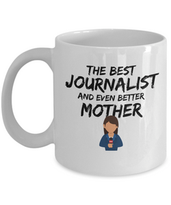 Funny Journalist Mom Mug Best Mother Coffee Cup-Coffee Mug