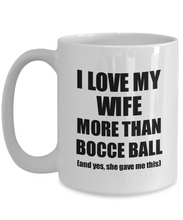 Load image into Gallery viewer, Bocce Ball Husband Mug Funny Valentine Gift Idea For My Hubby Lover From Wife Coffee Tea Cup-Coffee Mug