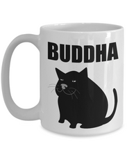 Load image into Gallery viewer, Buddha Cat Mug Funny Gift Idea for Novelty Gag Coffee Tea Cup-Coffee Mug