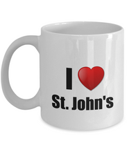 Load image into Gallery viewer, St Johns Mug I Love City Lover Pride Funny Gift Idea for Novelty Gag Coffee Tea Cup-Coffee Mug