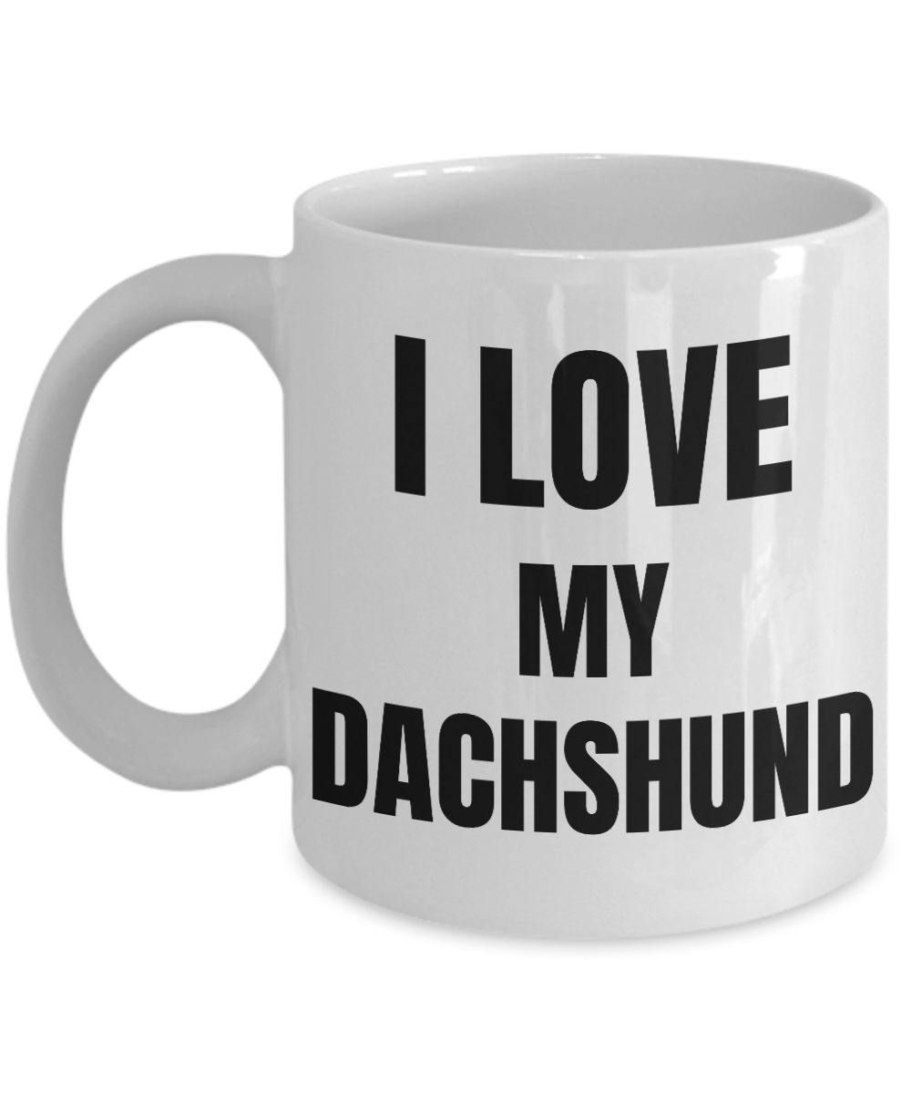 I Love My Dachshund Mug Funny Gift Idea Novelty Gag Coffee Tea Cup-Coffee Mug