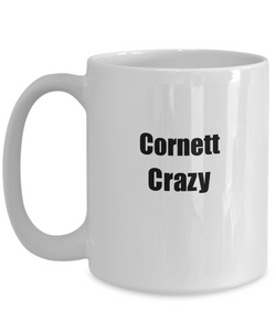 Funny Cornett Crazy Mug Musician Gift Instrument Player Present Coffee Tea Cup-Coffee Mug