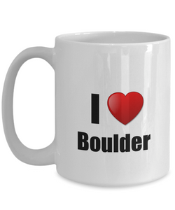 Boulder Mug I Love City Lover Pride Funny Gift Idea for Novelty Gag Coffee Tea Cup-Coffee Mug