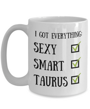 Load image into Gallery viewer, Taurus Astrology Mug Astrological Sign Sexy Smart Funny Gift for Humor Novelty Ceramic Tea Cup-Coffee Mug