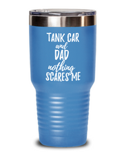Load image into Gallery viewer, Funny Tank Car Dad Tumbler Gift Idea for Father Gag Joke Nothing Scares Me Coffee Tea Insulated Cup With Lid-Tumbler