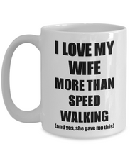 Load image into Gallery viewer, Speed Walking Husband Mug Funny Valentine Gift Idea For My Hubby Lover From Wife Coffee Tea Cup-Coffee Mug