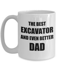 Load image into Gallery viewer, Dad Excavator Mug Funny Gift Idea for Novelty Gag Coffee Tea Cup-Coffee Mug