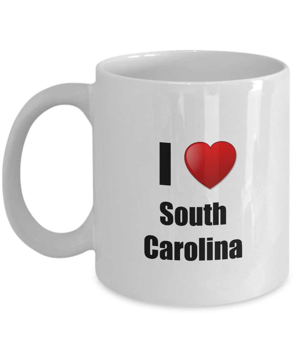 South Carolina Mug I Love State Lover Pride Funny Gift Idea for Novelty Gag Coffee Tea Cup-Coffee Mug