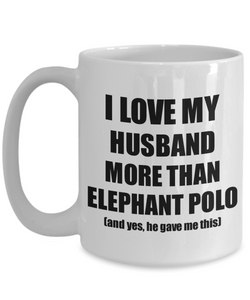 Elephant Polo Wife Mug Funny Valentine Gift Idea For My Spouse Lover From Husband Coffee Tea Cup-Coffee Mug