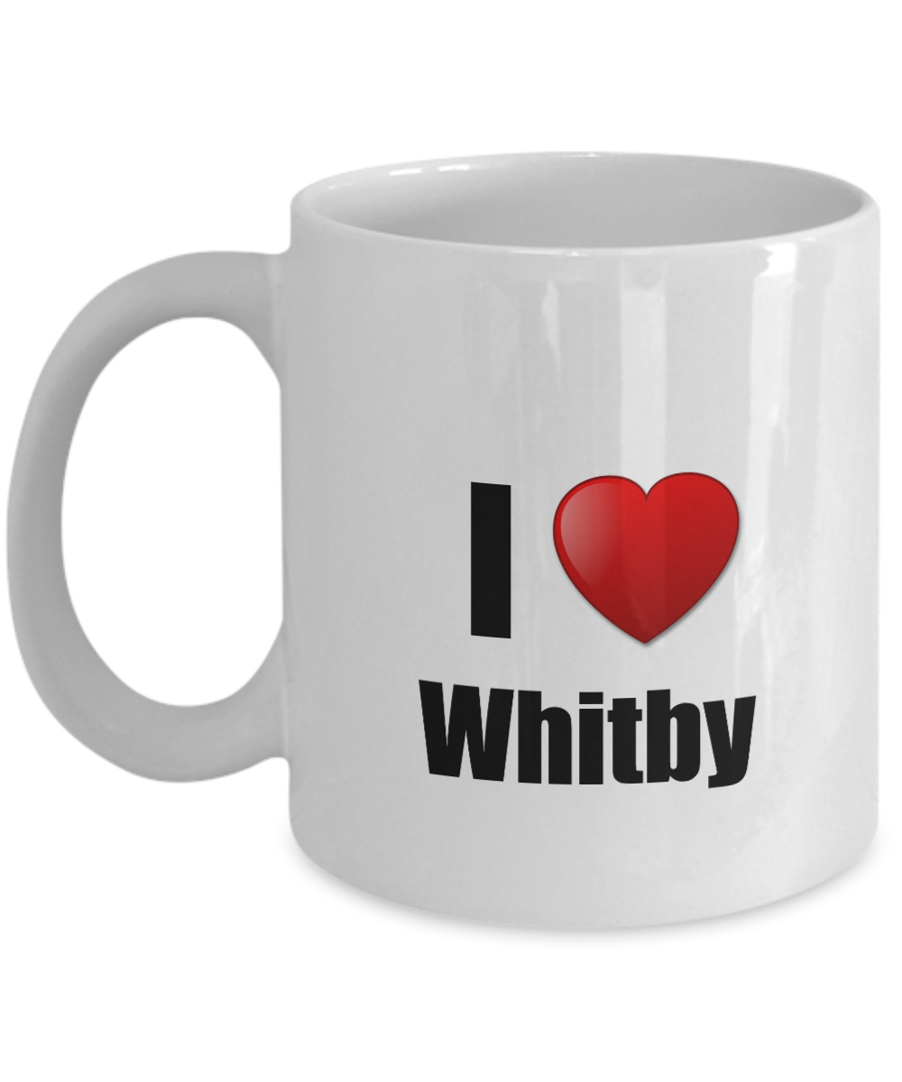 Whitby Mug I Love City Lover Pride Funny Gift Idea for Novelty Gag Coffee Tea Cup-Coffee Mug