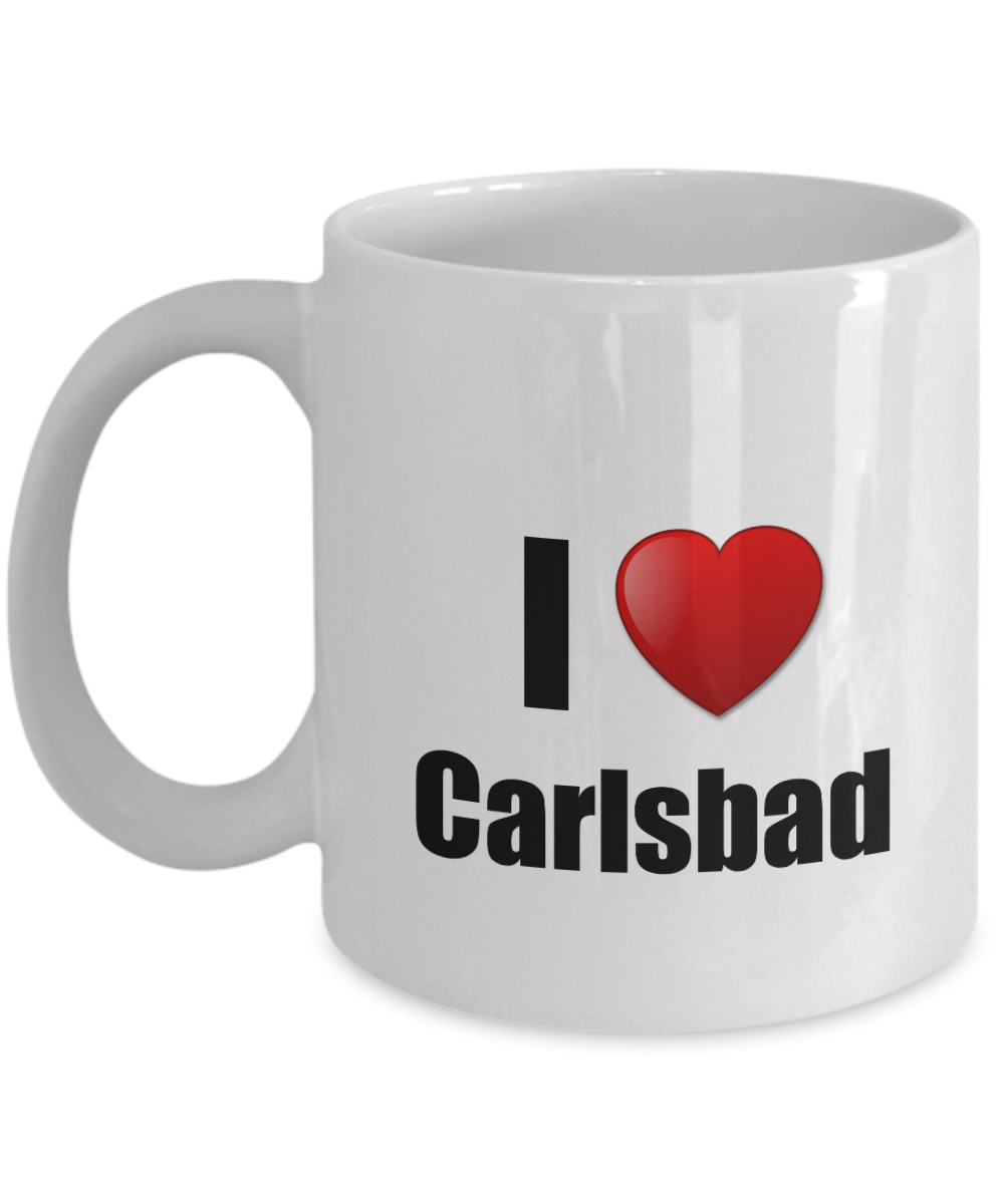 Carlsbad Mug I Love City Lover Pride Funny Gift Idea for Novelty Gag Coffee Tea Cup-Coffee Mug