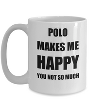 Load image into Gallery viewer, Polo Mug Lover Fan Funny Gift Idea Hobby Novelty Gag Coffee Tea Cup Makes Me Happy-Coffee Mug