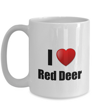 Load image into Gallery viewer, Red Deer Mug I Love City Lover Pride Funny Gift Idea for Novelty Gag Coffee Tea Cup-Coffee Mug