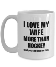Load image into Gallery viewer, Hockey Husband Mug Funny Valentine Gift Idea For My Hubby Lover From Wife Coffee Tea Cup-Coffee Mug