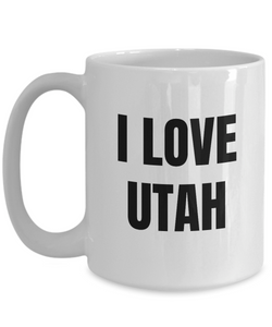 I Love Utah Mug Funny Gift Idea Novelty Gag Coffee Tea Cup-Coffee Mug