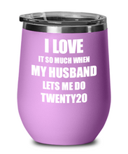 Load image into Gallery viewer, Funny Twenty20 Wine Glass Gift For Wife From Husband Lover Joke Insulated Tumbler Lid-Wine Glass