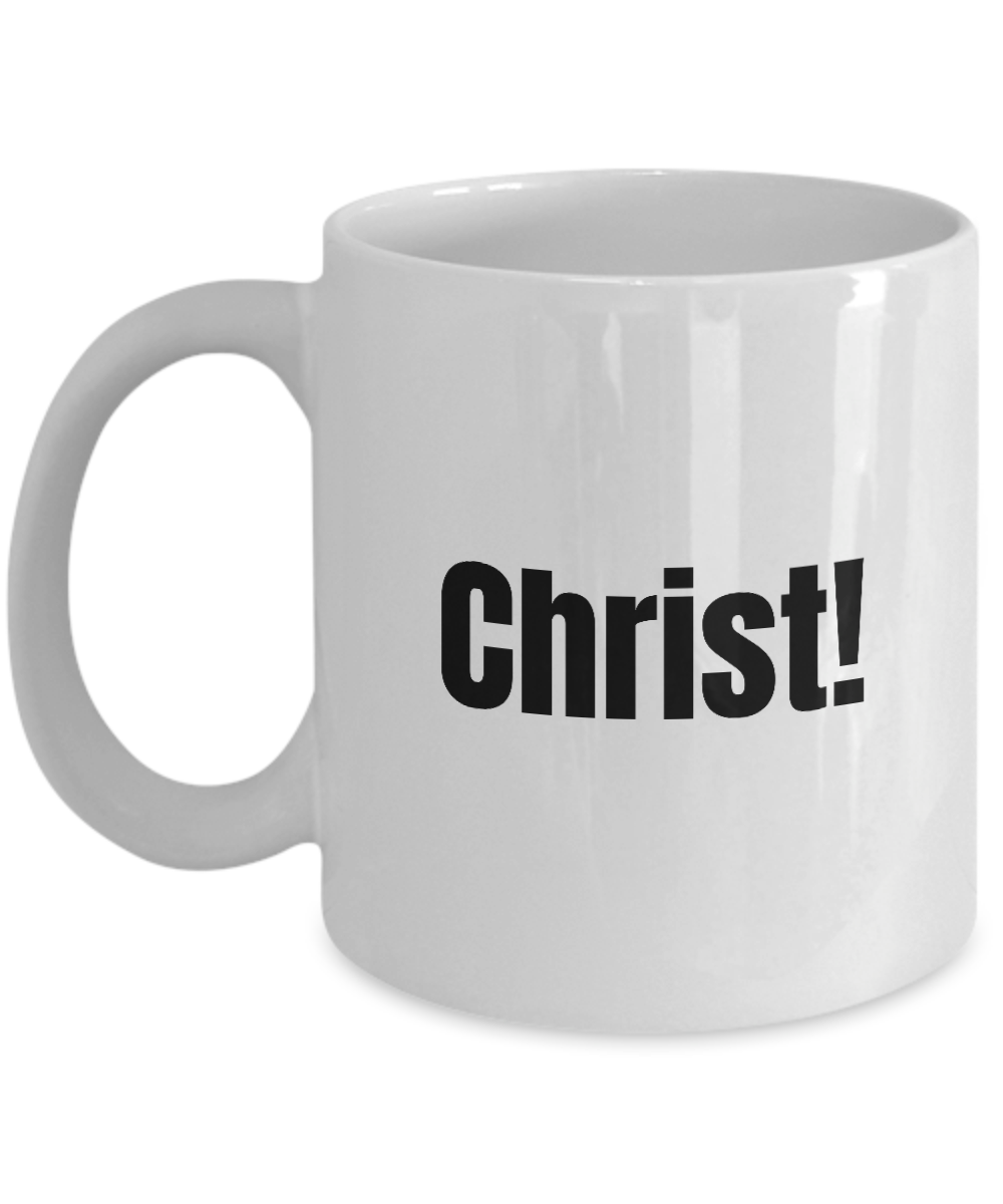 Christ Mug Quebec Swear In French Expression Funny Gift Idea for Novelty Gag Coffee Tea Cup-Coffee Mug