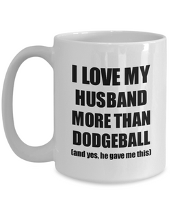 Dodgeball Wife Mug Funny Valentine Gift Idea For My Spouse Lover From Husband Coffee Tea Cup-Coffee Mug