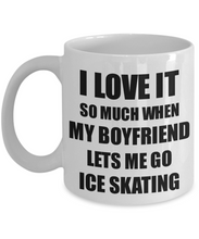 Load image into Gallery viewer, Ice Skating Mug Funny Gift Idea For Girlfriend I Love It When My Boyfriend Lets Me Novelty Gag Sport Lover Joke Coffee Tea Cup-Coffee Mug