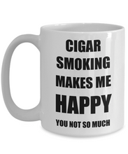Load image into Gallery viewer, Cigar Smoking Mug Lover Fan Funny Gift Idea Hobby Novelty Gag Coffee Tea Cup-Coffee Mug