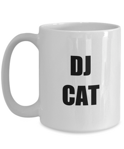 Dj Cat Mug Funny Gift Idea for Novelty Gag Coffee Tea Cup-Coffee Mug