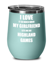 Load image into Gallery viewer, Funny Highland Games Wine Glass Gift For Boyfriend From Girlfriend Lover Joke Insulated Tumbler Lid-Wine Glass