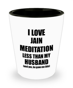 Jain Meditation Wife Shot Glass Funny Valentine Gift Idea For My Spouse From Husband I Love Liquor Lover Alcohol 1.5 oz Shotglass-Shot Glass