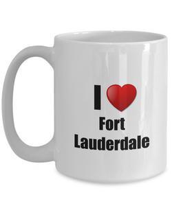 Fort Lauderdale Mug I Love City Lover Pride Funny Gift Idea for Novelty Gag Coffee Tea Cup-Coffee Mug