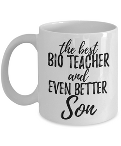 Bio Teacher Son Funny Gift Idea for Child Coffee Mug The Best And Even Better Tea Cup-Coffee Mug