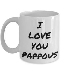 I Love Grandpa Greek Mug Pappous Funny Gift Idea Novelty Gag Coffee Tea Cup-Coffee Mug