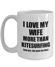 Load image into Gallery viewer, Kitesurfing Husband Mug Funny Valentine Gift Idea For My Hubby Lover From Wife Coffee Tea Cup-Coffee Mug