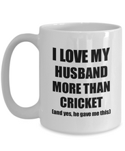 Load image into Gallery viewer, Cricket Wife Mug Funny Valentine Gift Idea For My Spouse Lover From Husband Coffee Tea Cup-Coffee Mug