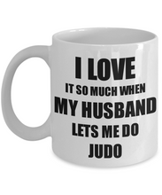 Load image into Gallery viewer, Judo Mug Funny Gift Idea For Wife I Love It When My Husband Lets Me Novelty Gag Sport Lover Joke Coffee Tea Cup-Coffee Mug