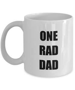 One Rad Dad Mug Funny Gift Idea for Novelty Gag Coffee Tea Cup-[style]