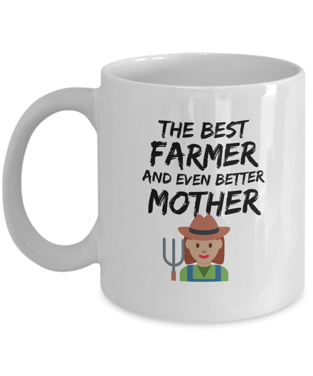 Funny Farmer Mom Mug Best Mother Coffee Cup-Coffee Mug