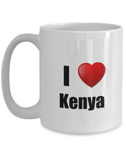 Kenya Mug I Love Funny Gift Idea For Country Lover Pride Novelty Gag Coffee Tea Cup-Coffee Mug