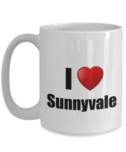 Sunnyvale Mug I Love City Lover Pride Funny Gift Idea for Novelty Gag Coffee Tea Cup-Coffee Mug