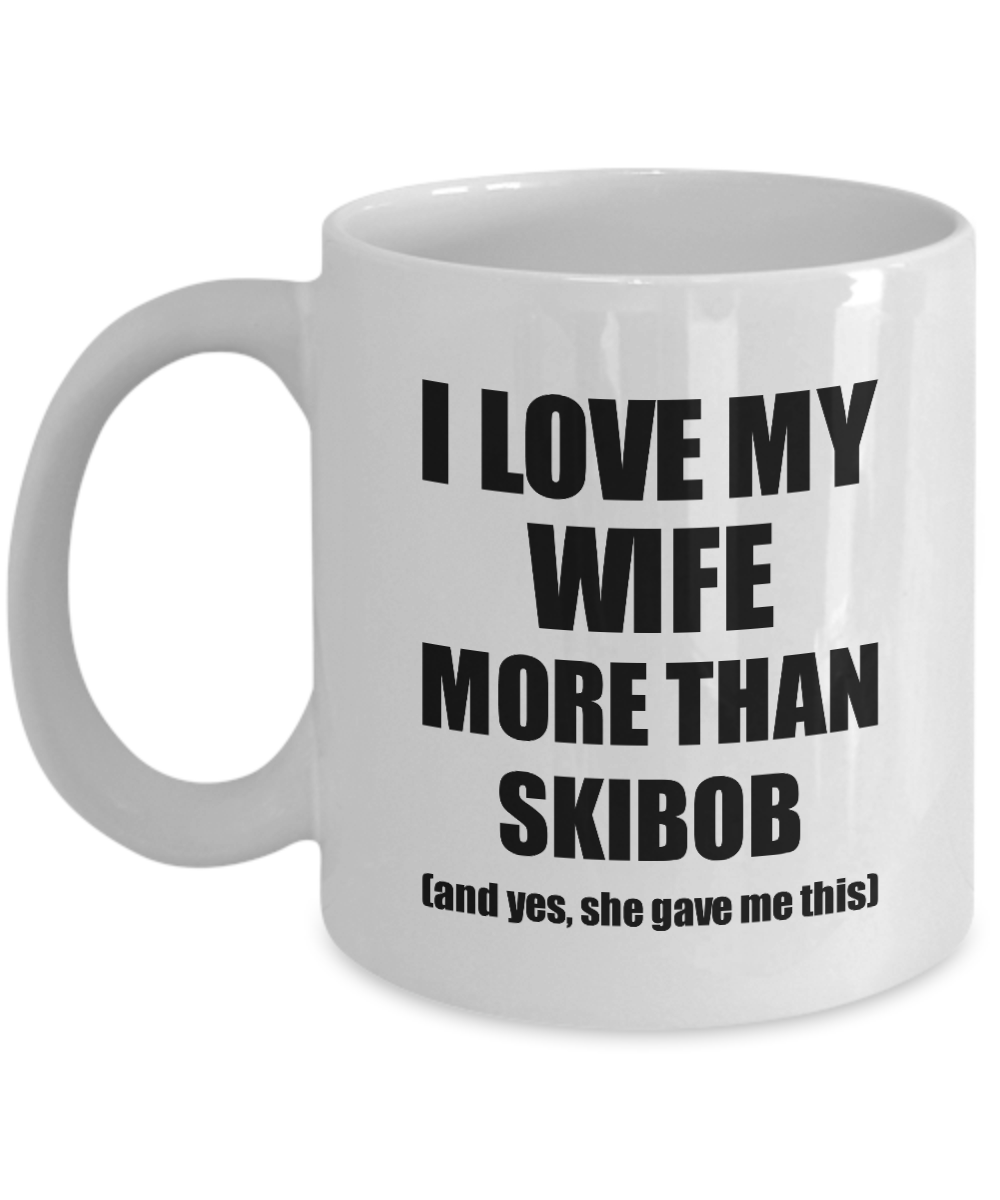 Skibob Husband Mug Funny Valentine Gift Idea For My Hubby Lover From Wife Coffee Tea Cup-Coffee Mug