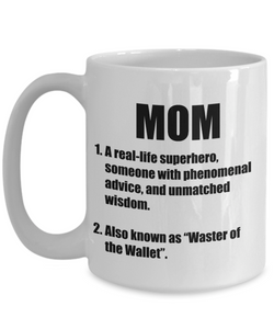 Mom Definition Mug Funny Gift Idea for Novelty Gag Coffee Tea Cup-Coffee Mug