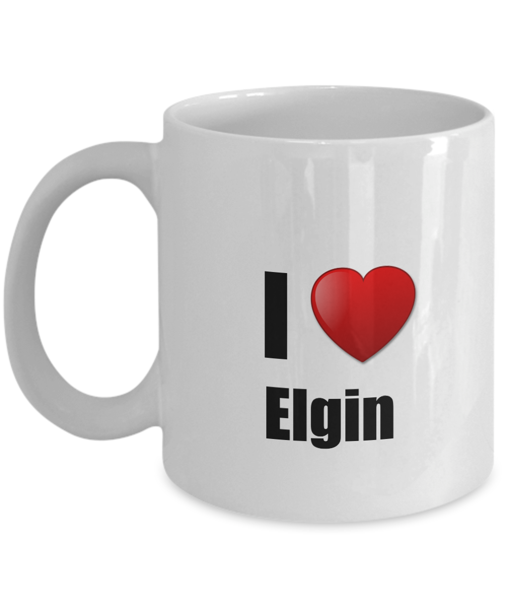 Elgin Mug I Love City Lover Pride Funny Gift Idea for Novelty Gag Coffee Tea Cup-Coffee Mug