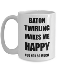 Load image into Gallery viewer, Baton Twirling Mug Lover Fan Funny Gift Idea Hobby Novelty Gag Coffee Tea Cup-Coffee Mug